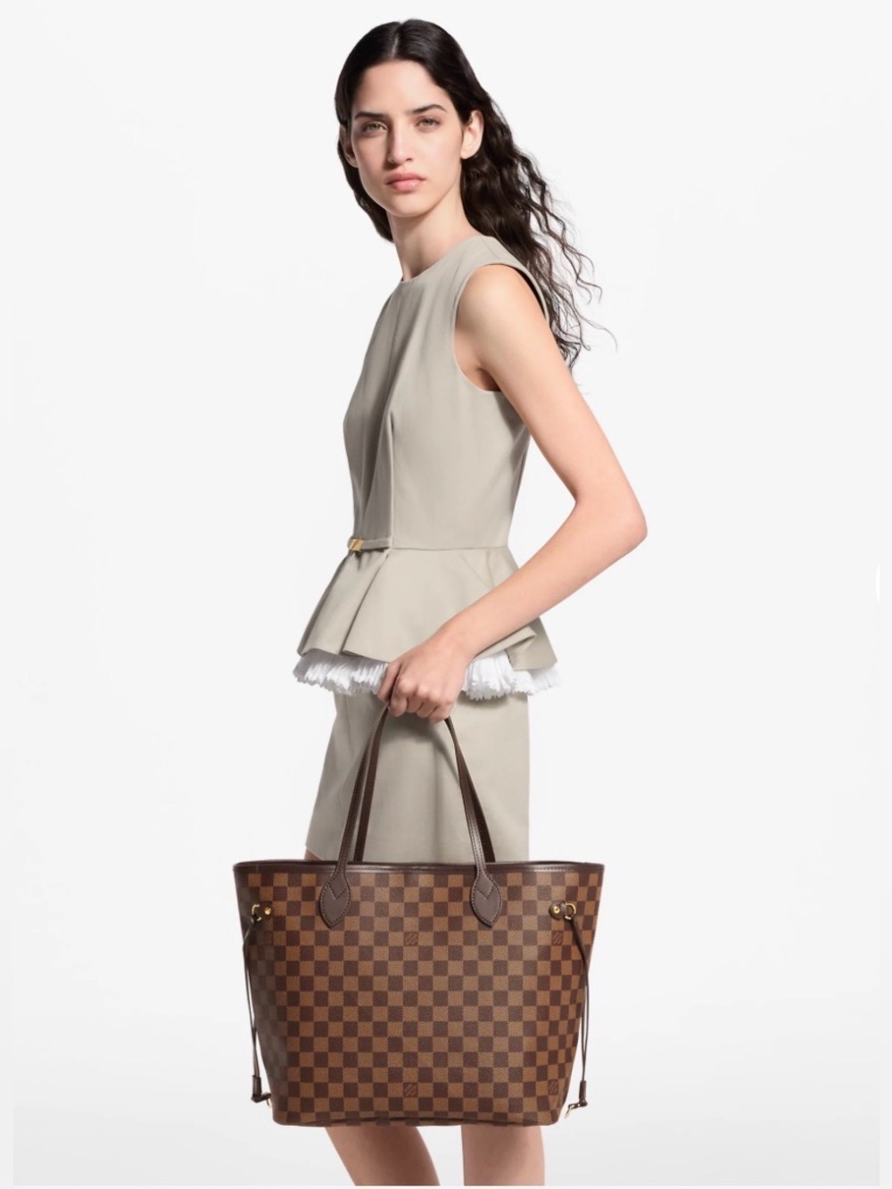 Louis Vuitton Damier Ebene Neverfull GM Tote